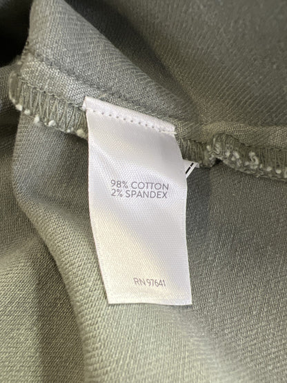 J. Jill Women’s Green Denim Stretch Button Up Shirt Dress - XS