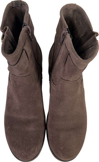 Clarks Collection Women’s Gray Suede Marana Amber Ankle Boots - 7