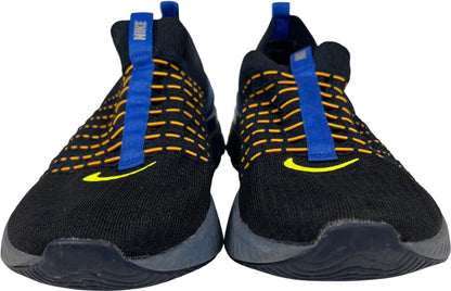 Nike Men’s Black/Blue React Phantom Run Flyknit Slip On Running Shoes - 12