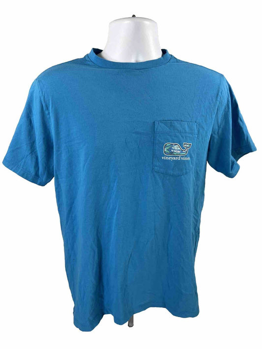 Vineyard Vines Men's Blue Short Sleeve Whale T-Shirt - S