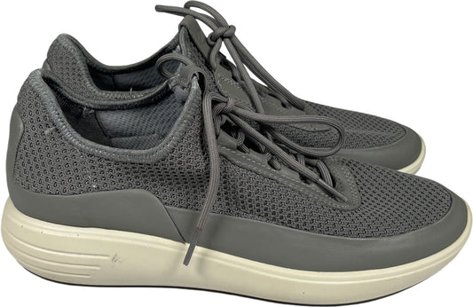 Ecco Women’s Gray Soft Lace Up Athletic Sneakers - 39/US 8