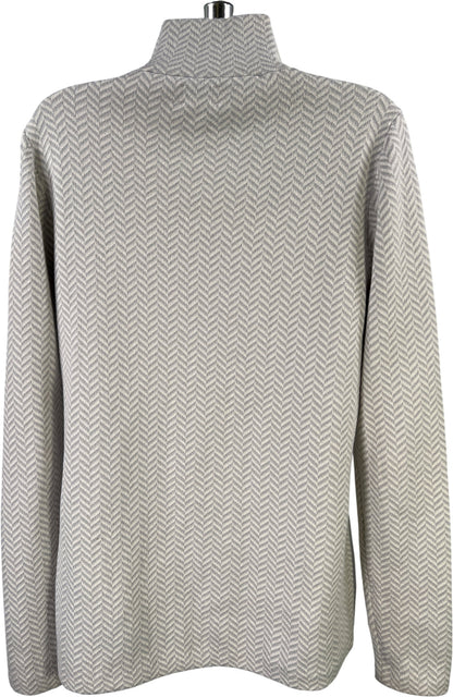 Duluth Trading Women’s Gray Long Sleeve Festive Mockneck Sweater - M