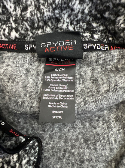 Spyder Active Women’s Black/White 1/4 Zip Pullover Fleece. Jacket - S