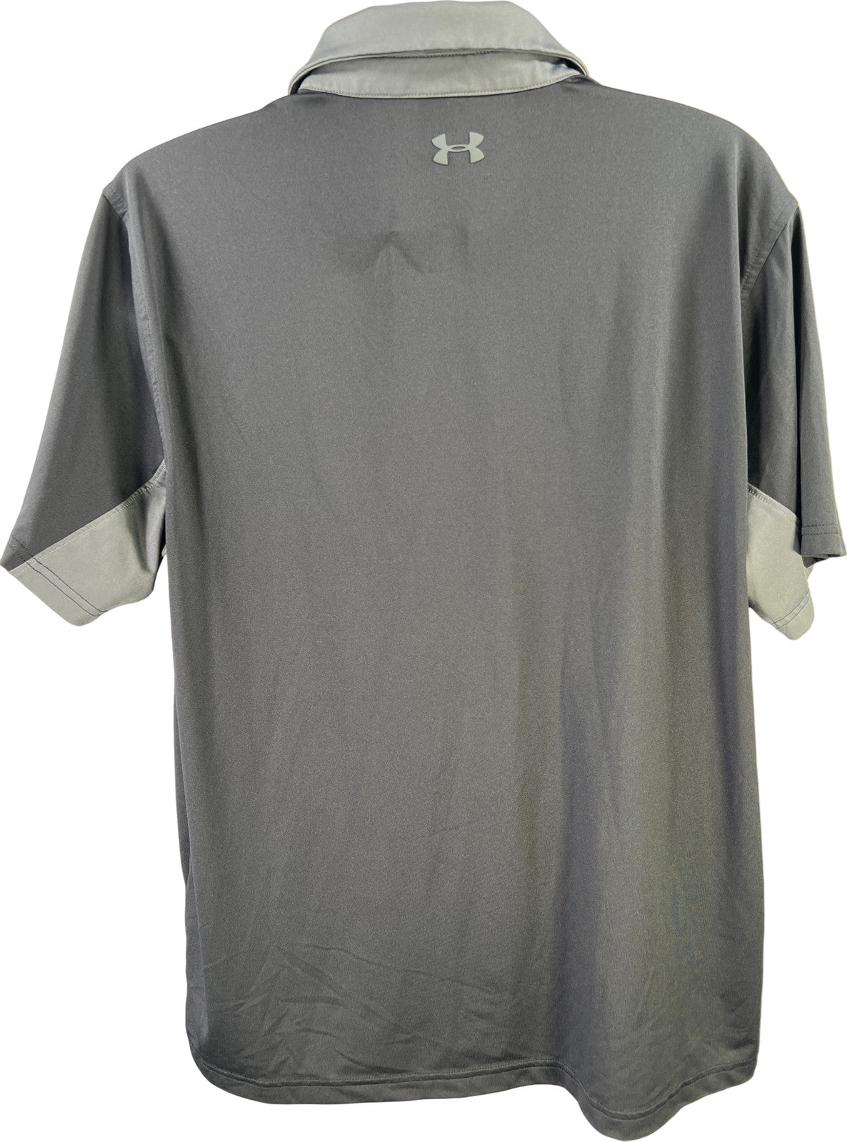 Under Armour Men’s Black/Gray HeatGear Short Sleeve Athletic Polo Shirt - 2XL