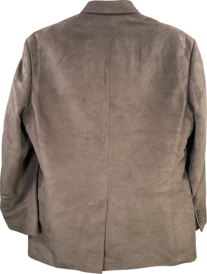 Lauren Ralph Lauren Men&#39;s Dark Brown 2 Button Suede Blazer Jacket - 44L