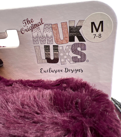 Muk Luks Women’s Purple Plum Slipper Boots - M/7-8