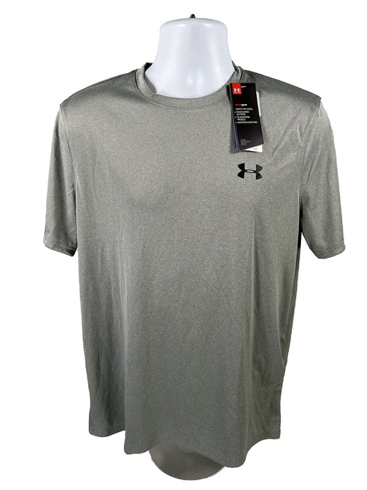 NEW Under Armour Men's Gray HeatGear Shirt Short Sleeve - M