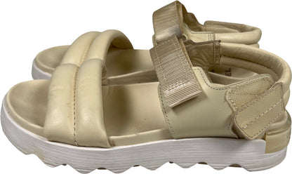 Sorel Women’s Ivory/Cream Leather Viibe Slingback Sandals - 6.5