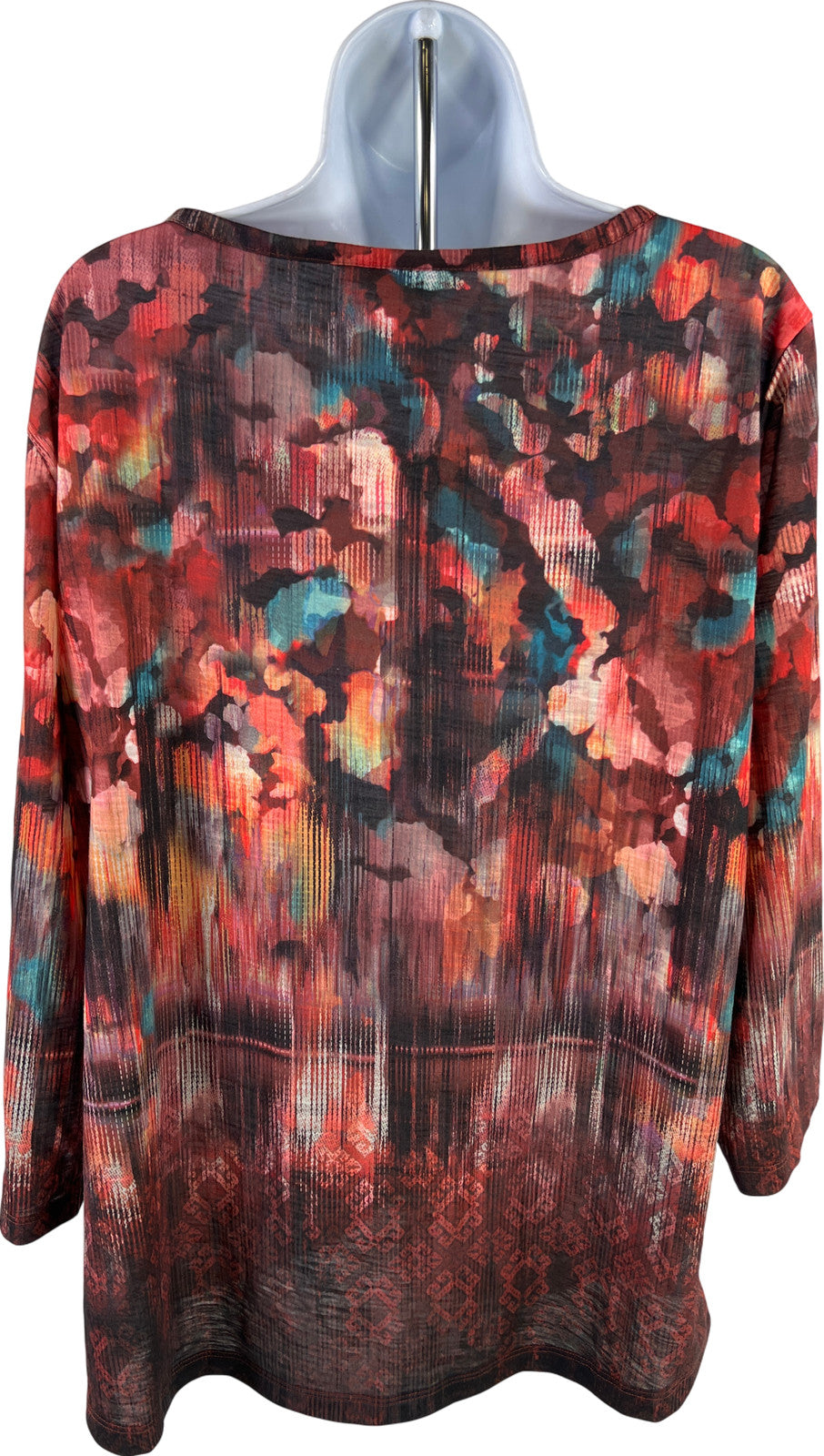 Christopher & Banks Women’s Red 3/4 Sleeve V-Neck Top - XL