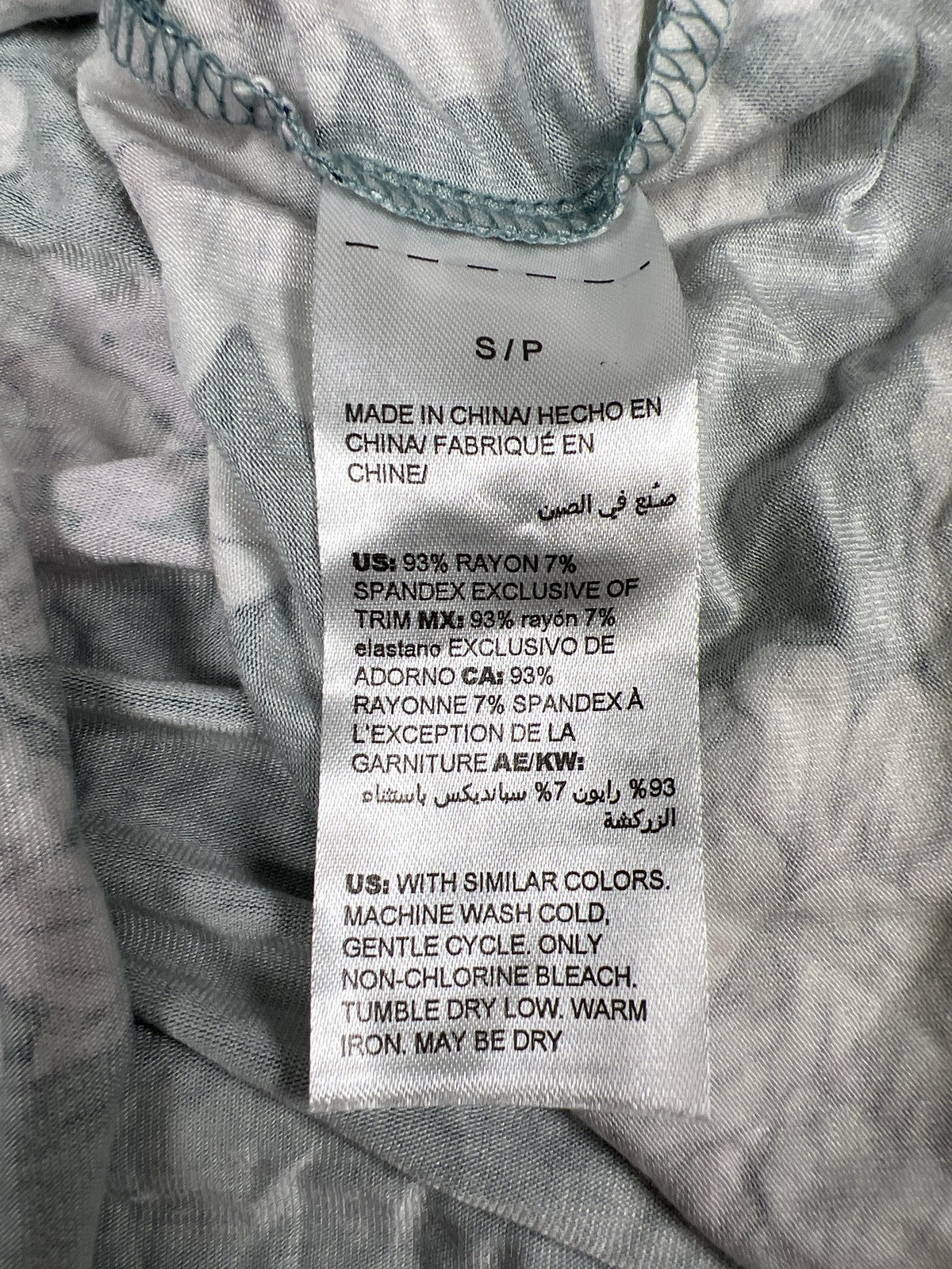 Soma Women’s Blue Floral Grand Jaded Lace Cami Tank Top - S