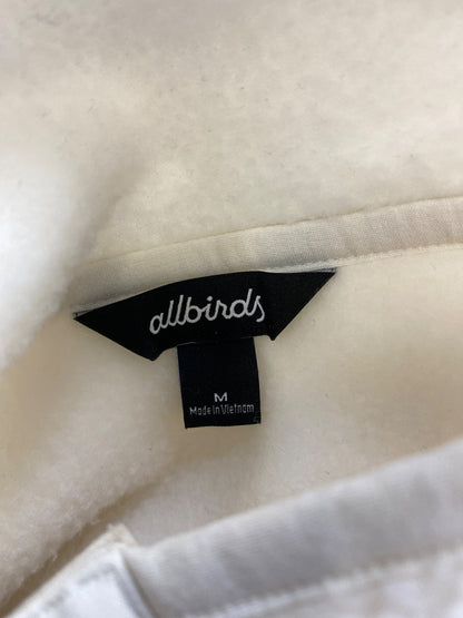 Allbirds Women’s White 1/4 Snap Sherpa Fleece Pullover Jacket - M
