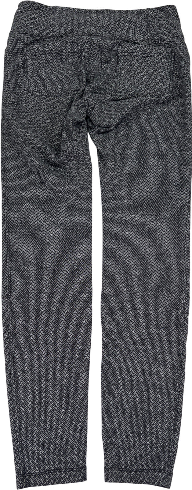 Athleta Women’s Black/Gray Criss Cross High Waisted Metro Leggings - M