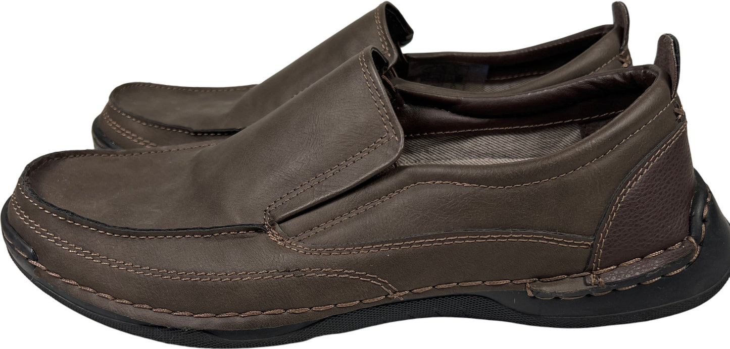 Izod Men’s Gray Memory Foam Thomas Slip On Walking Loafers - 9