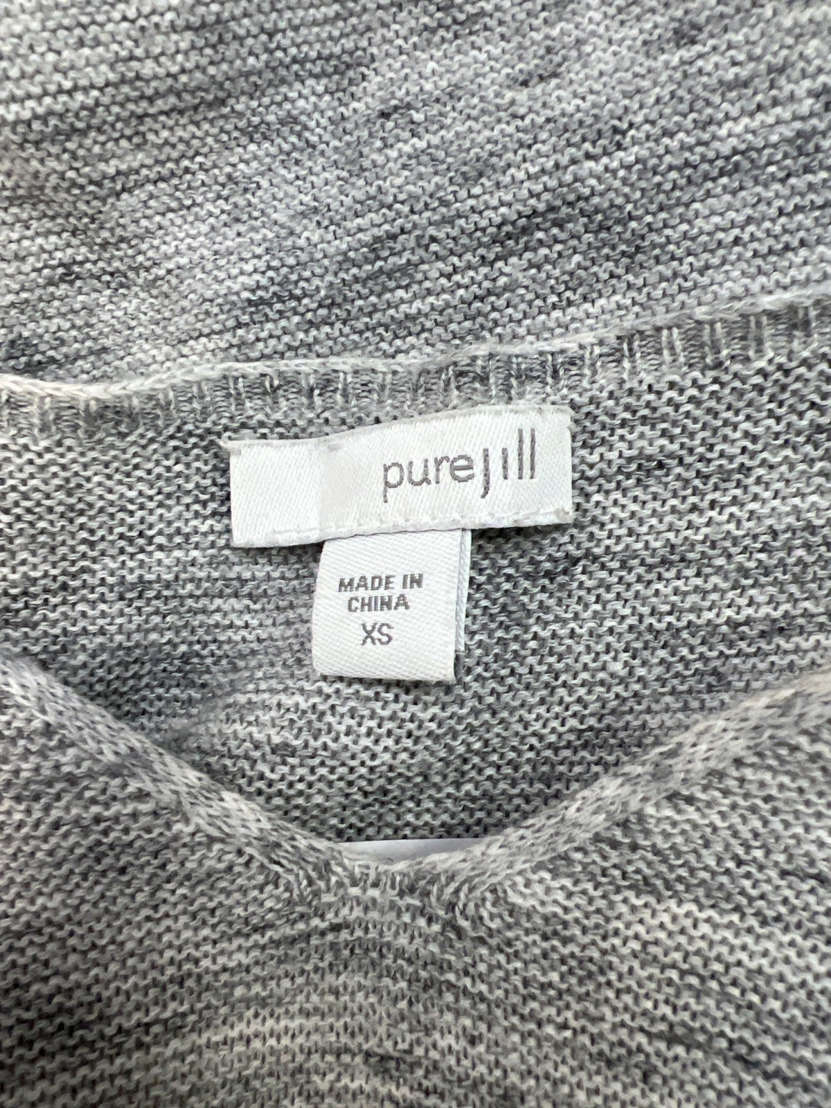 Pure J.Jill Women’s Gray Long Sleeve Knit Tunic Sweater - XS