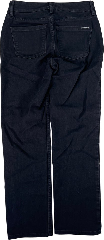 White House Black Market Women’s Black Straight Crop Denim Jeans - 00