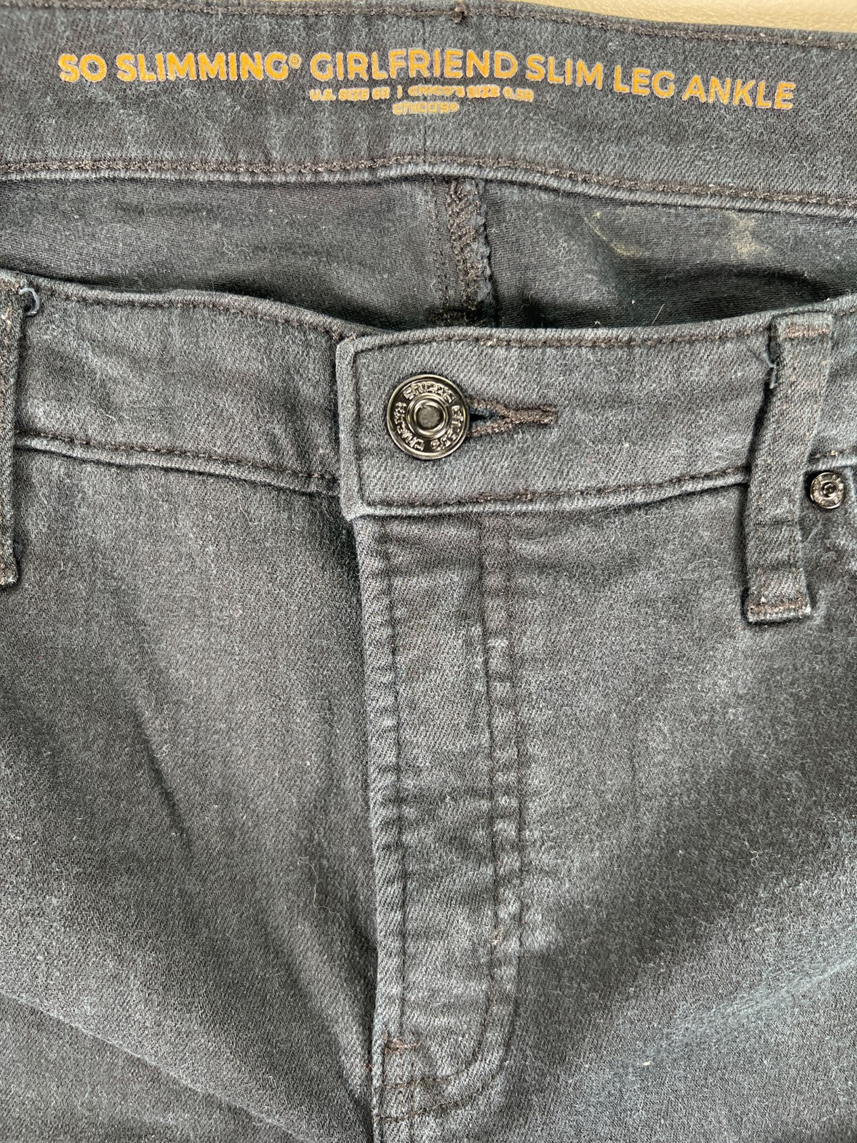 Chico’s Women’s Black So Slimming Slim Leg Ankle Jeans - 0.5/US 6