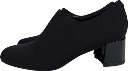 Anne Klein Women’s Black Huxton Textile Side Zip Ankle Booties - 10