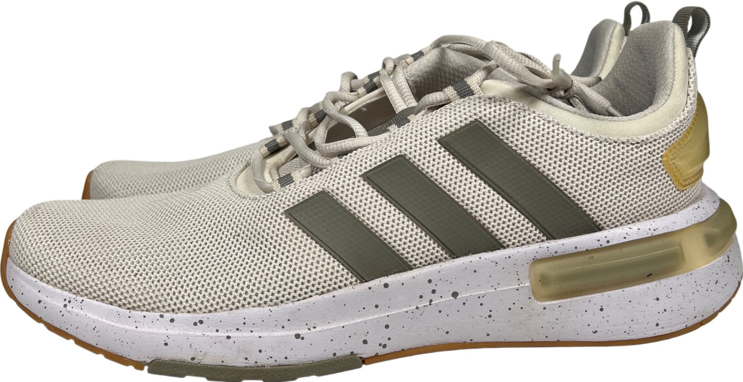 Adidas Men’s White/White Couldfoam Lace Up Athletic Shoes - 11