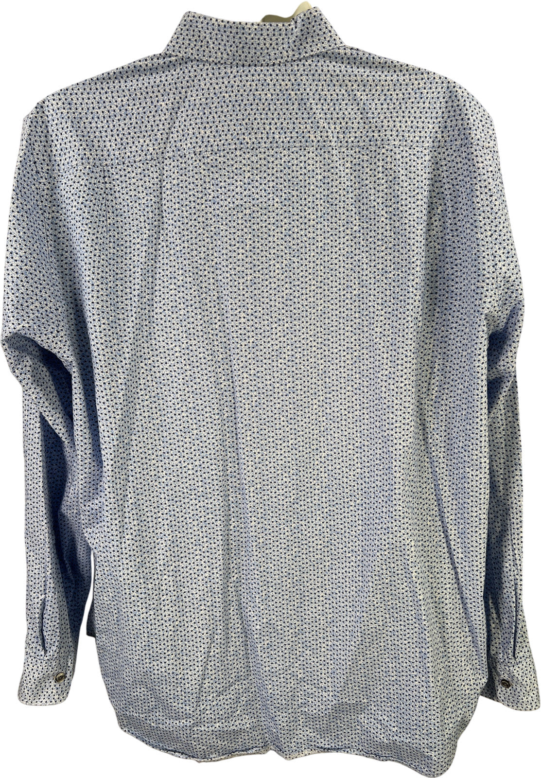 Michael Kors Men’s Blue Long Sleeve Classic Fit Button Up Shirt - XL