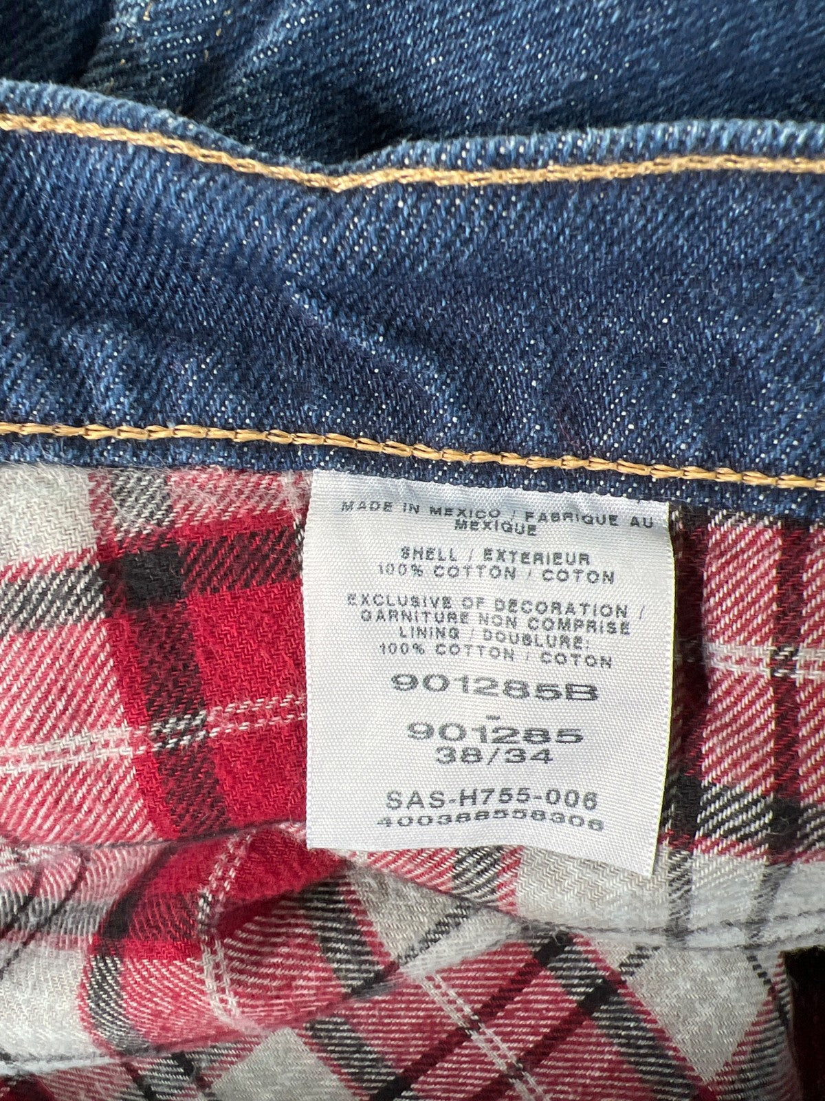 Cabela’s Men’s Medium Wash Flannel Lined Denim Jeans - 38x34