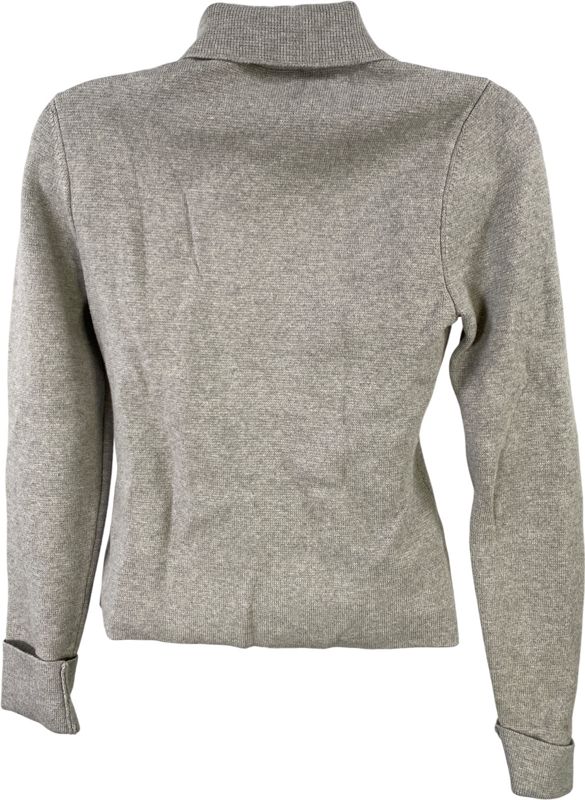 Ann Taylor Women’s Gray Asymmetrical Full Zip Sweater Jacket - XS