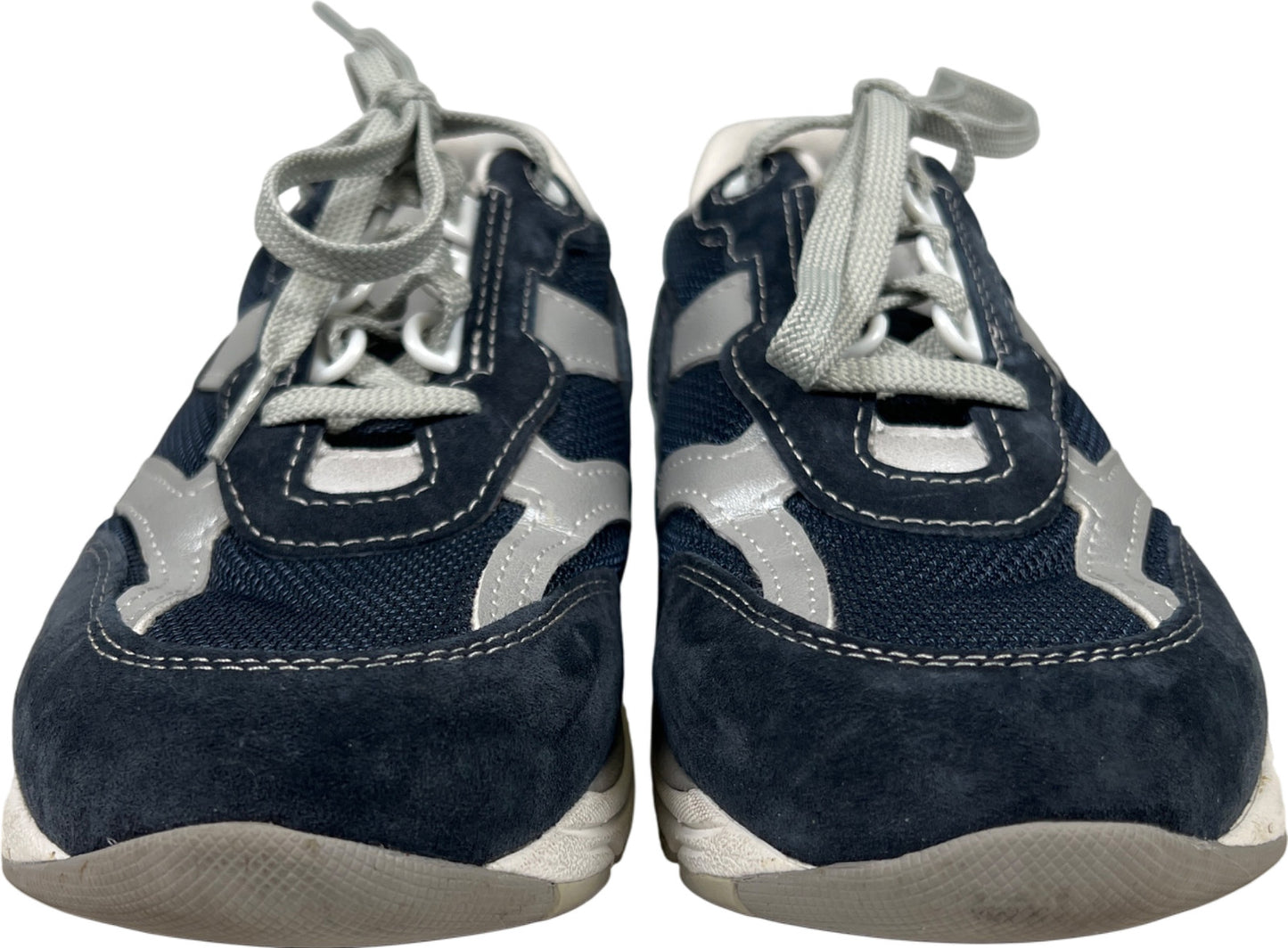 SAS Women’s Blue Suede Comfort Fit Walking Sneakers - 8 Wide