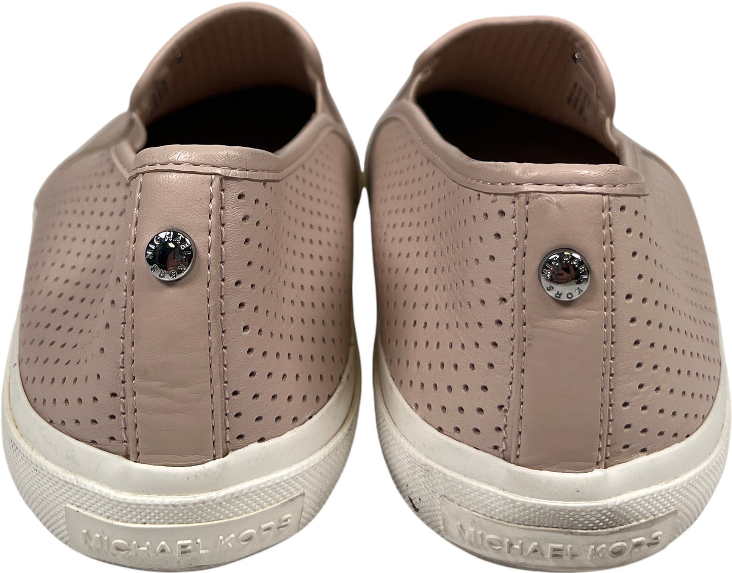 Michael Kors Women’s Pink Perforated Slip On Loafers - 10