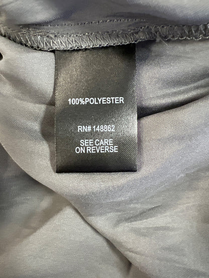 Torrid Women’s Gray Satin Tie Front Peasant Blouse - Plus 2X