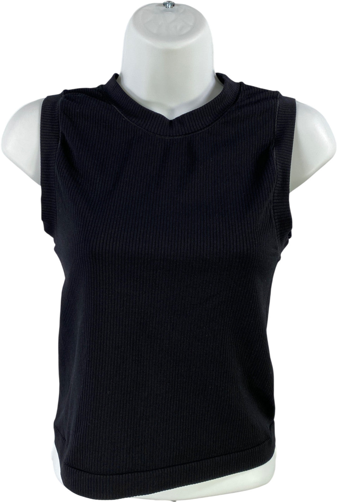 Athleta Women’s Black Ribbed Renew Seamless Muscle Tank Top - M