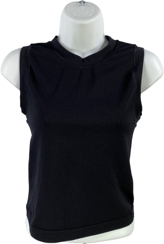 Athleta Women’s Black Ribbed Renew Seamless Muscle Tank Top - M
