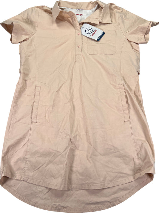 NEW Wrangler Women’s Pink ATG Boxy Fit Adventure Shirt Dress - L
