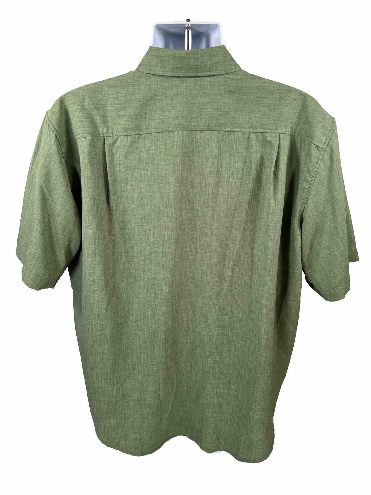Orvis Men's Green Short Sleeve Button Up Casual Shirt - XL