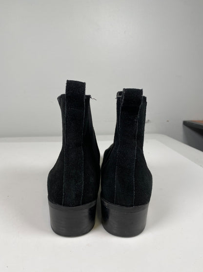 Steve Madden Women’s Black Suede Dover Pull On Chelsea Ankle Boots - 11