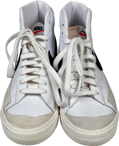Nike Women’s White Blazer 77 High Top Lace Up Sneakers - 8
