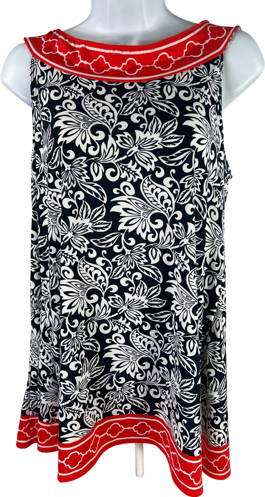 Max Studio Women’s Blue Jersey Tunic Tank Top - S