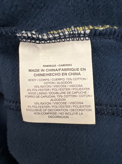 Nike Jordan Men’s Blue U of M Michigan Long Sleeve Pullover Hoodie Sweatshirt- M