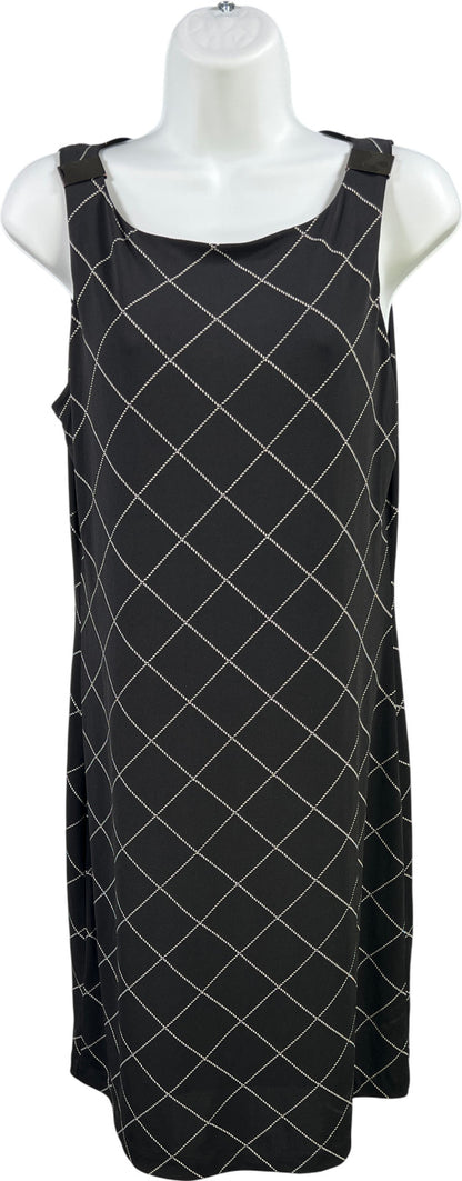 White House Black Market Women’s Black Sleeveless Shift Dress - S