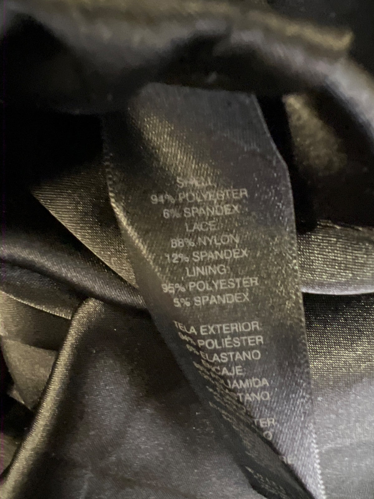 White House Black Market Women’s Black Lace Strapless A-Line Dress - 4