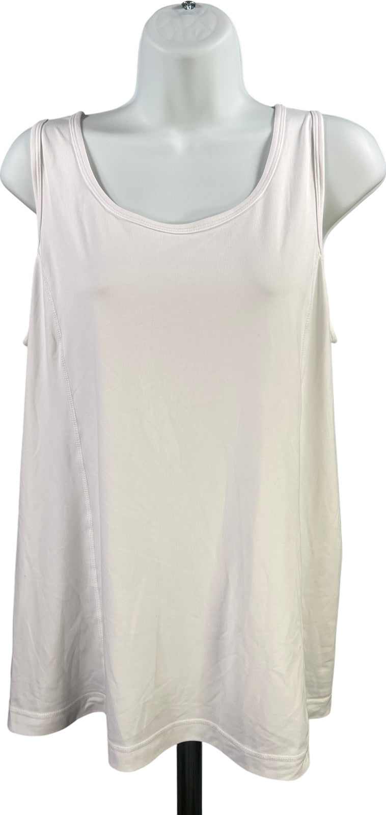 J.Jill Women’s White Sleeveless Fit Performance Tank Top - S