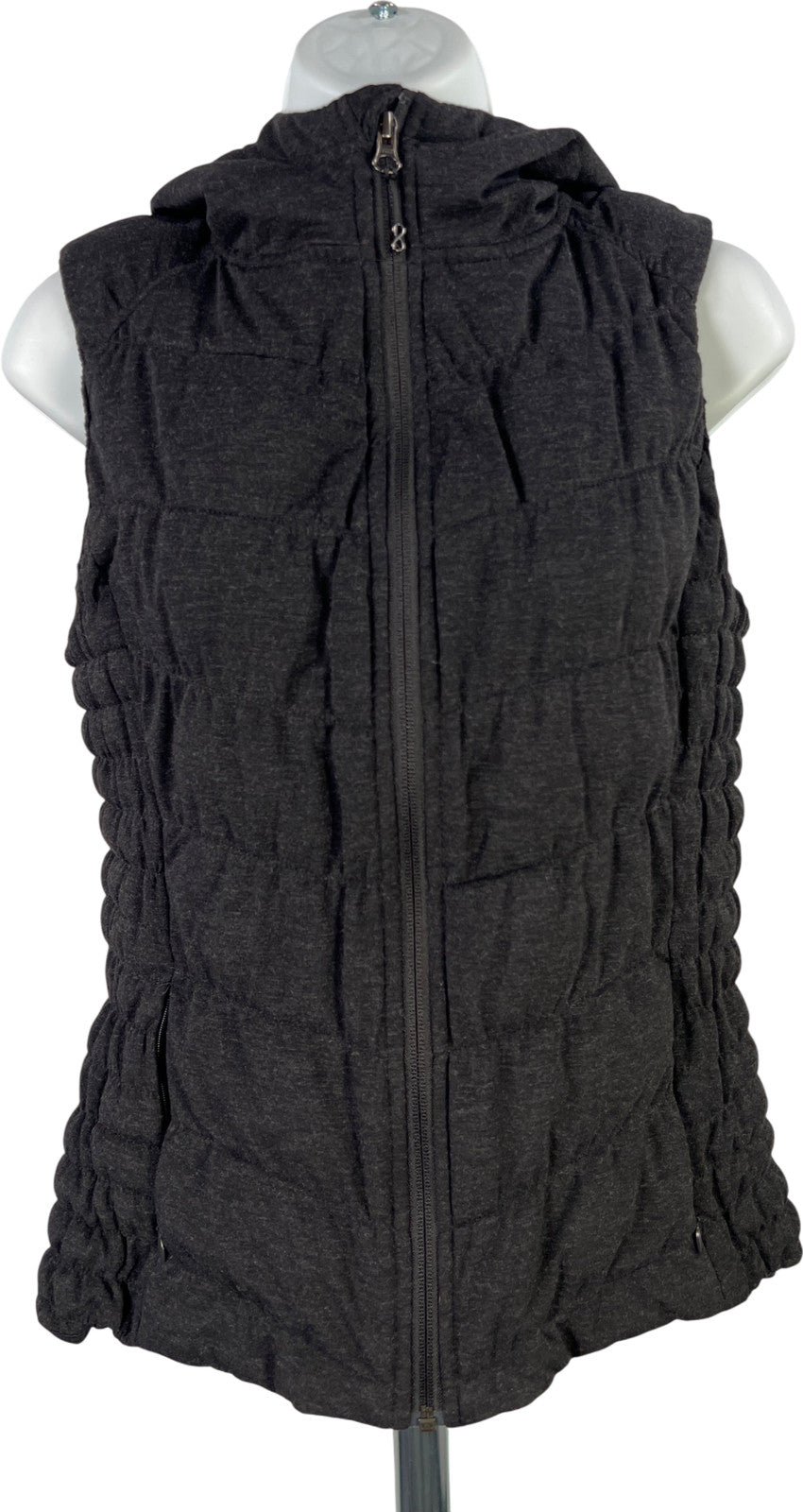 Be by Blanc Noir Women’s Black Hooded Sleeveless Puffer Vest - S