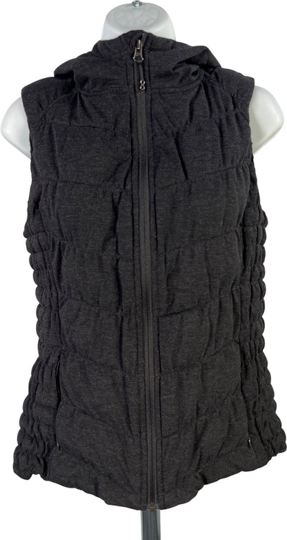 Be by Blanc Noir Women’s Black Hooded Sleeveless Puffer Vest - S