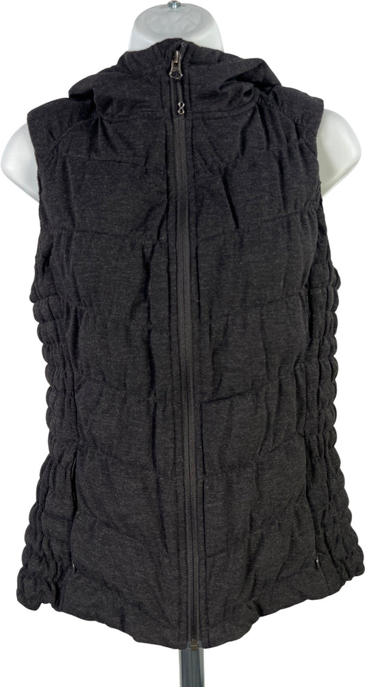 Be by Blanc Noir Women’s Black Hooded Sleeveless Puffer Vest - S