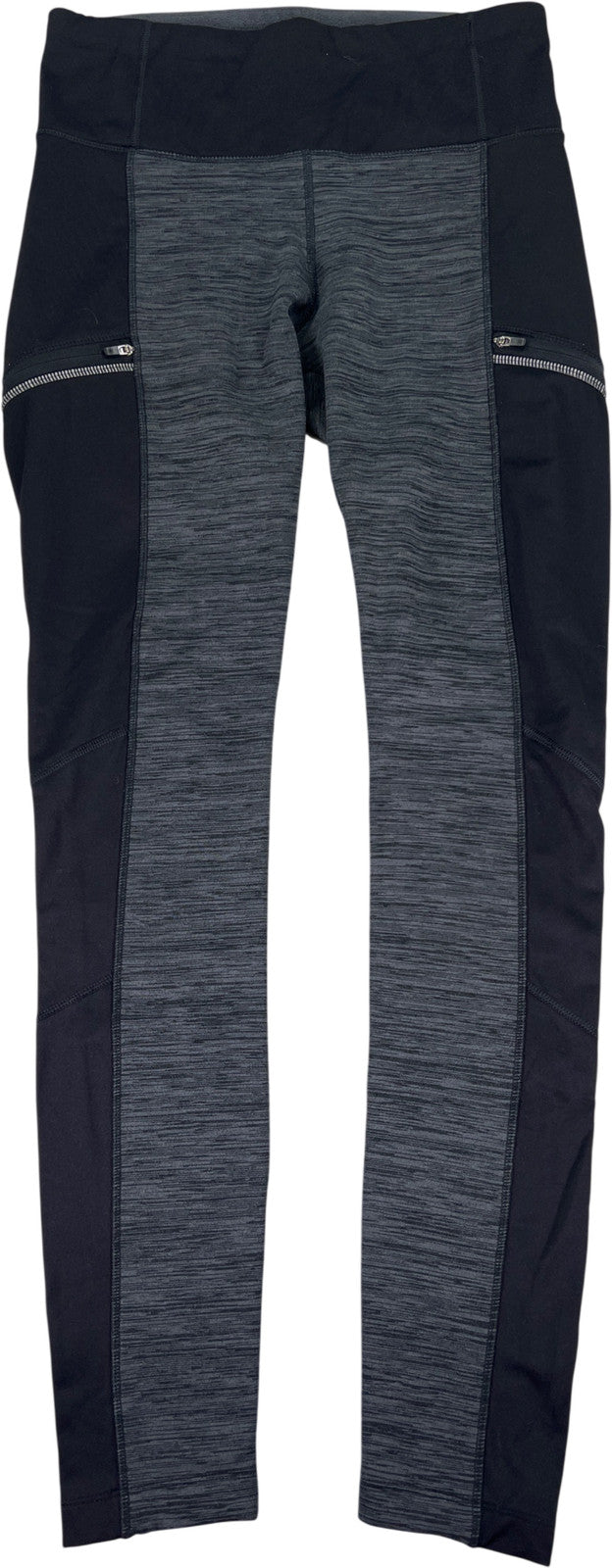 Athleta Women’s Gray Heathered Fleece Lined Leggings - M Tall