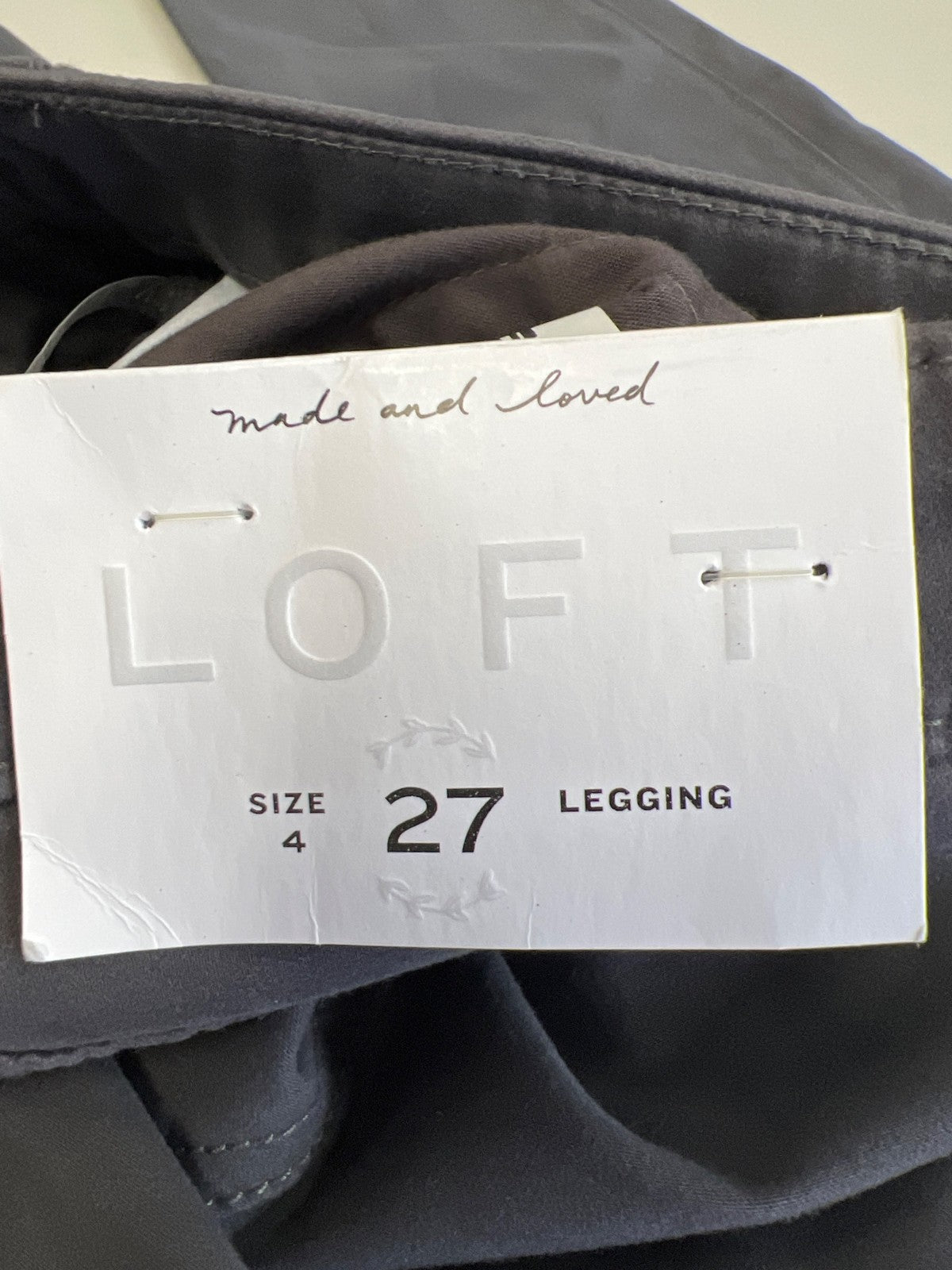 LOFT Women’s Gray Button Pocket Legging Pants - 4