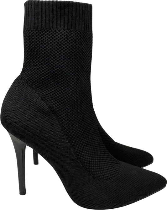 Charles by Charles David Women’s Black Sock Knit Heeled Booties - 9
