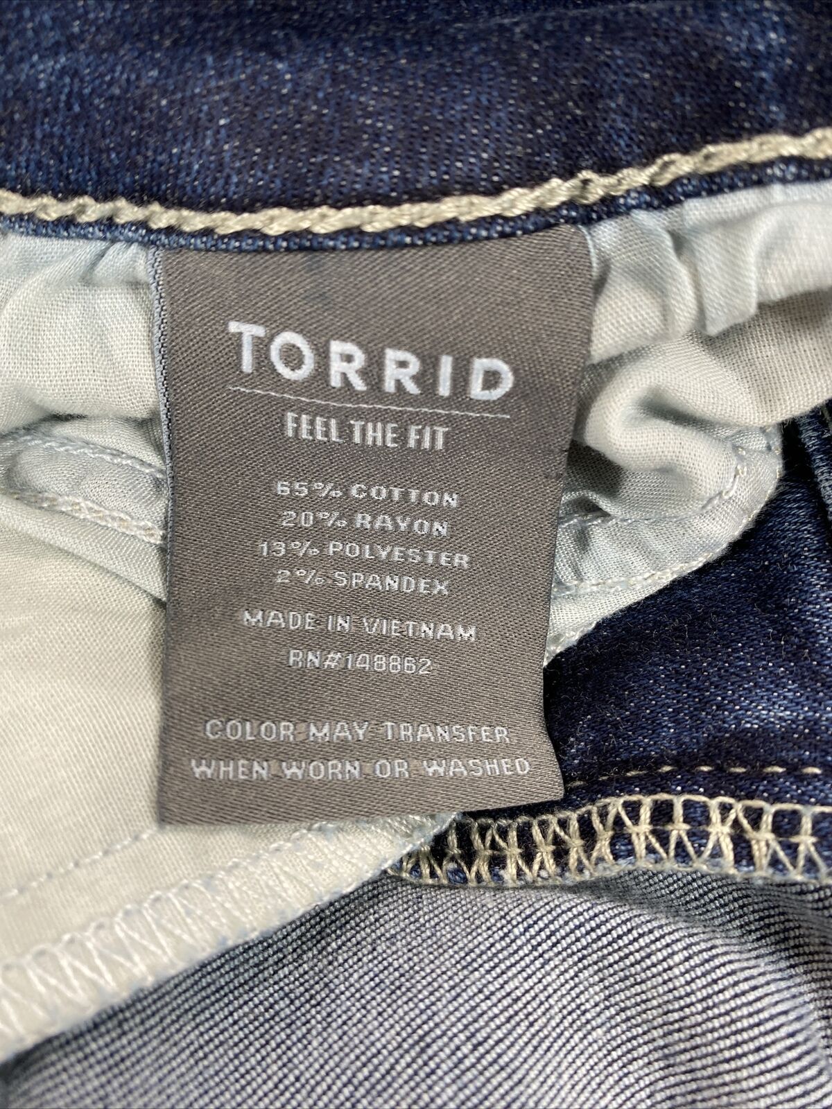Torrid Women's Dark Wash Super Soft Jegging Jeans - 14 R