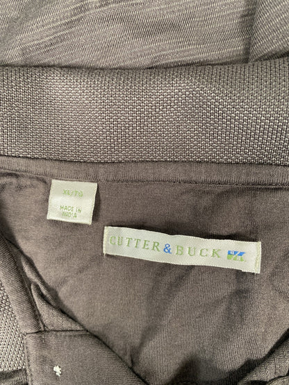 Cutter and Buck Men’s Gray Short Sleeve Polo Shirt - XL