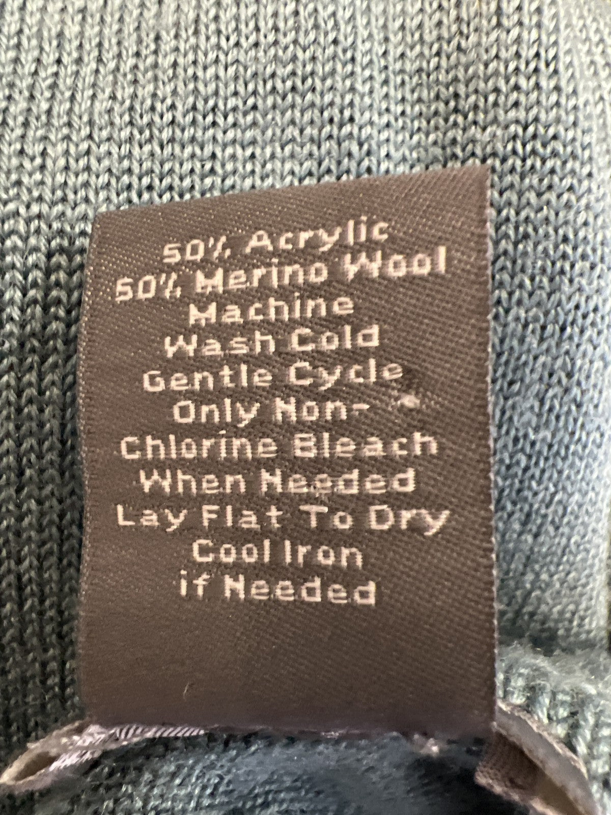 Ann Taylor Women’s Blue Long Sleeve Cowl Neck Sweater - M Petite