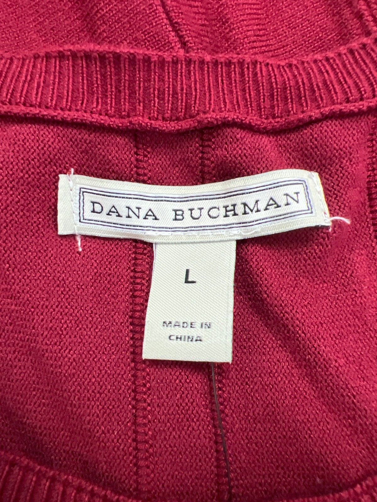 Dana Buchman Women’s Red Long Sleeve A-Line Sweater Dress - L