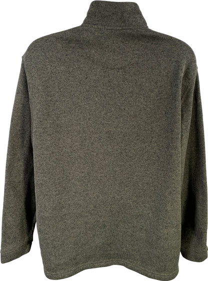 Haggar Men’s Green Cool 18 Pro 1/4 Zip Pullover Sweater - 2XL